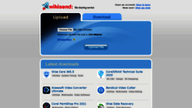 What Wikisend.com website looked like in 2021 (3 years ago)