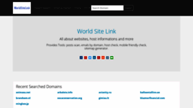 What Worldsitelink.com website looked like in 2021 (3 years ago)