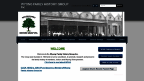 What Wyongfamilyhistory.com.au website looked like in 2021 (3 years ago)