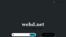 What Wehd.net website looked like in 2021 (3 years ago)