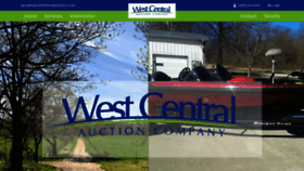 What Westcentralauctionco.com website looked like in 2021 (3 years ago)