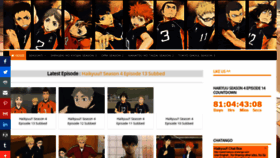 What Watchhaikyuu.net website looked like in 2021 (3 years ago)