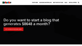What Woblogger.com website looked like in 2021 (3 years ago)