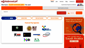 What Workabroad.ph website looked like in 2021 (3 years ago)