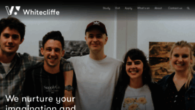 What Whitecliffe.ac.nz website looked like in 2021 (4 years ago)
