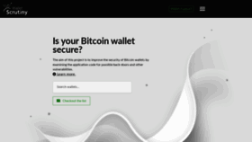 What Walletscrutiny.com website looked like in 2021 (4 years ago)