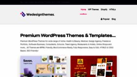 What Wedesignthemes.com website looked like in 2021 (3 years ago)
