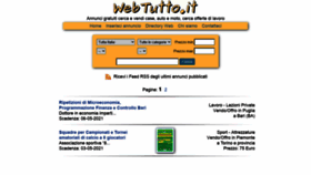 What Webtutto.it website looked like in 2021 (3 years ago)
