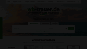 What Wb-trauer.de website looked like in 2021 (3 years ago)