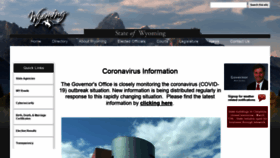 What Wyo.gov website looked like in 2021 (4 years ago)