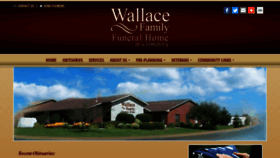 What Wallacefamilyfuneralhome.com website looked like in 2021 (3 years ago)