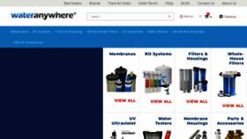 What Wateranywhere.com website looked like in 2021 (3 years ago)
