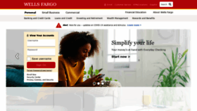 What Welfargo.com website looked like in 2021 (3 years ago)