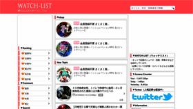 What Watch-list.jp website looked like in 2021 (3 years ago)