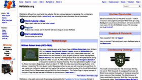 What Werelate.org website looked like in 2021 (3 years ago)