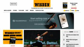 What Wisden.com website looked like in 2021 (3 years ago)