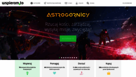 What Wspieram.to website looked like in 2021 (5 years ago)