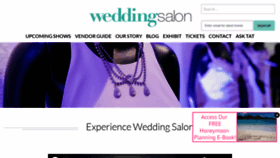 What Weddingsalon.com website looked like in 2021 (3 years ago)