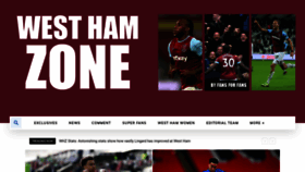 What Westhamzone.com website looked like in 2021 (3 years ago)
