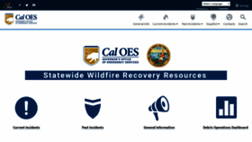 What Wildfirerecovery.org website looked like in 2021 (3 years ago)