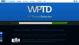 What Wpthemedetector.com website looked like in 2021 (3 years ago)
