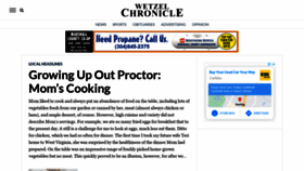 What Wetzelchronicle.com website looked like in 2021 (3 years ago)