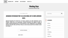 What Workingkeys.org website looked like in 2021 (3 years ago)