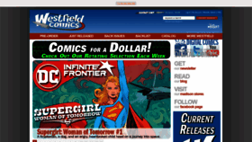 What Westfieldcomics.com website looked like in 2021 (3 years ago)