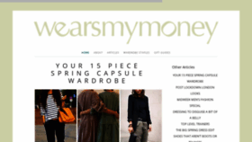 What Wearsmymoney.com website looked like in 2021 (3 years ago)