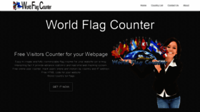 What Worldflagcounter.com website looked like in 2021 (3 years ago)