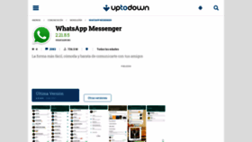 What Whatsapp-messenger.uptodown.com website looked like in 2021 (3 years ago)