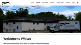 What Whisco.ca website looked like in 2021 (3 years ago)