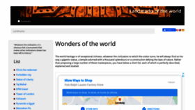 What Wonders-of-the-world.net website looked like in 2021 (3 years ago)