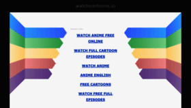 What Watchcartoons.io website looked like in 2021 (3 years ago)