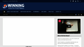 What Winningyouthfootball.com website looked like in 2021 (3 years ago)