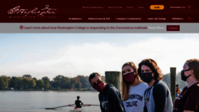 What Washcoll.edu website looked like in 2021 (3 years ago)