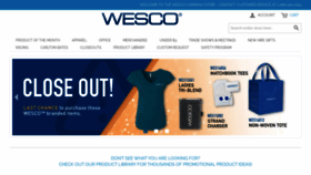 What Wescocompanystore.com website looked like in 2021 (3 years ago)
