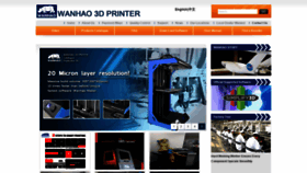 What Wanhao3dprinter.com website looked like in 2021 (3 years ago)