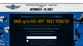 What Wingsoverhouston.com website looked like in 2021 (3 years ago)