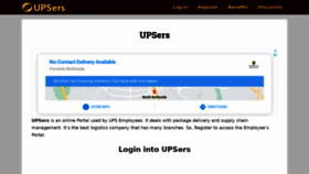 What Www-upsers.com website looked like in 2021 (3 years ago)