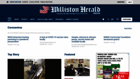 What Willistonherald.com website looked like in 2021 (3 years ago)