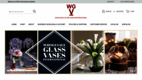 What Wholesaleglassvasesint.com website looked like in 2021 (3 years ago)