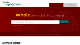 What Whoismydomain.com.au website looked like in 2021 (3 years ago)