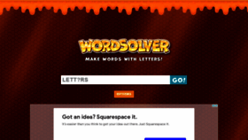What Wordsolver.net website looked like in 2021 (3 years ago)