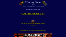 What Winningplaces.com website looked like in 2021 (3 years ago)