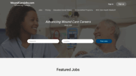 What Woundcarejobs.com website looked like in 2021 (3 years ago)