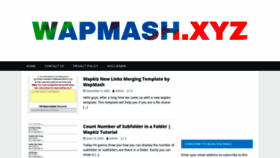 What Wapmash.xyz website looked like in 2021 (3 years ago)