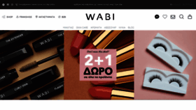 What Wabibeauty.com website looked like in 2021 (3 years ago)