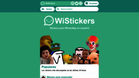 What Wistickers.com website looked like in 2021 (4 years ago)