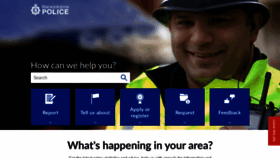 What Warwickshire.police.uk website looked like in 2021 (2 years ago)